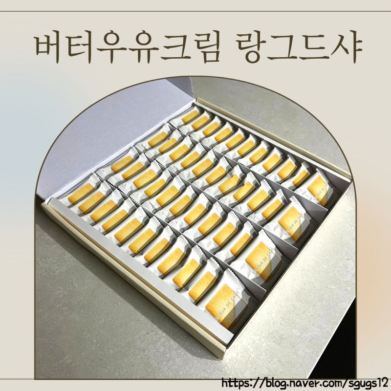 코스트코 과자추천 지인들이 극찬한 버터 우유크림 랑그드샤