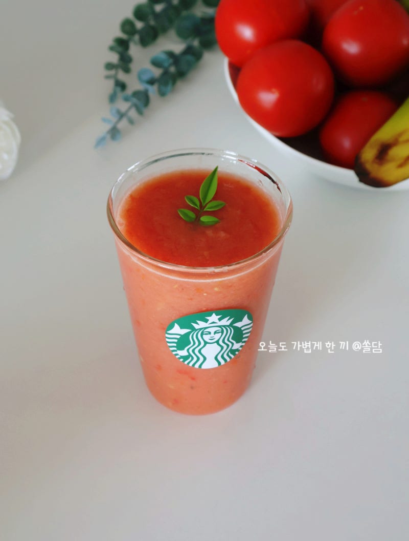 토마토 바나나주스 만들기 한혜진 다이어트 레시피