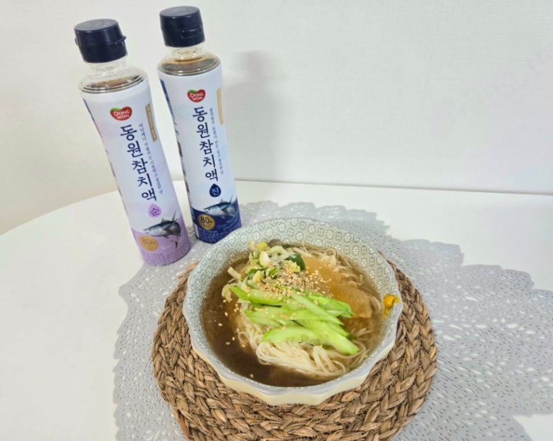 냉국수 육수 레시피 동원 참치액 추천 활용 요리