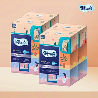  리얼실키 미용티슈 250매 12팩 - 얼굴 닦기 딱 좋은 부드러움