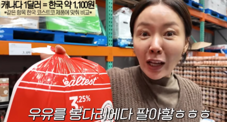   안선영도 놀란 캐나다 비닐봉지 우유, 장보러 갔다가 문화 충격 받은 이유