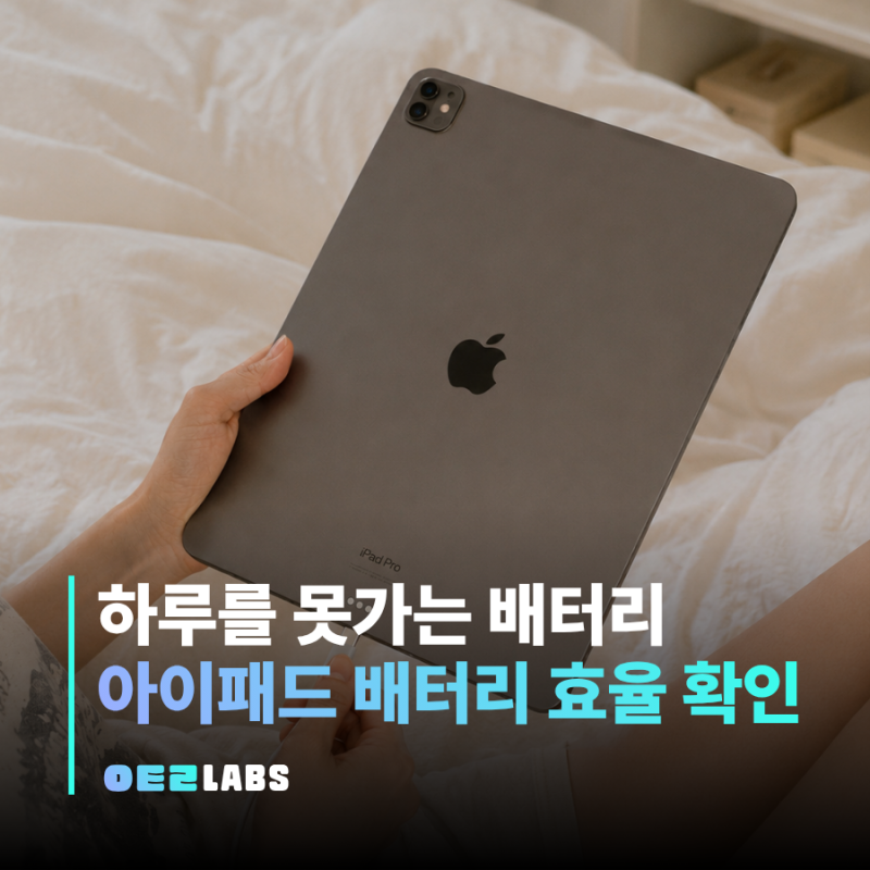 아이패드 배터리 성능 확인 방법 | 최대 용량 보는 법 교체 시기비용 정리