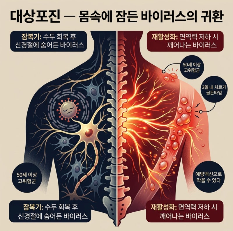 인생에서 가장 아팠던 일주일 — 대상포진, 직접 겪고 알게 된 회복법과 예방법