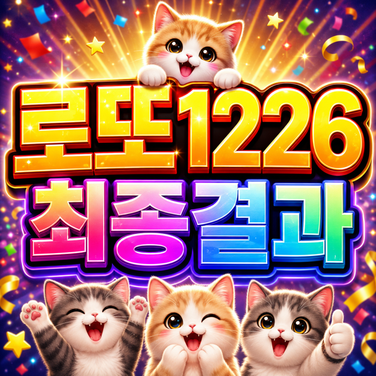  2026 로또 1226회 최종 성적 실화냐? 결과 보고 놀란 자동 분석 !? 