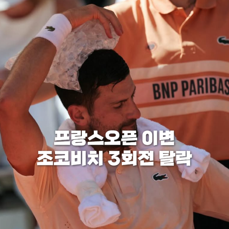 TOUR] 조코비치 충격 탈락, 19세 폰세카 <b>프랑스</b>오픈 <b>16강행</b>