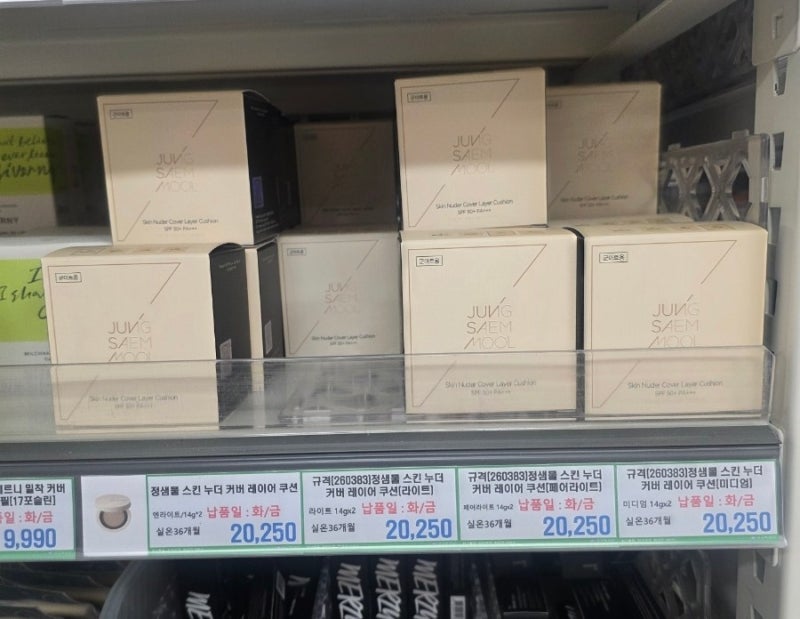 [PX, 군마트] 올리브영 필요없다! 색조화장품 총정리!+가격비교 (정샘물,딘토,지베르니...)