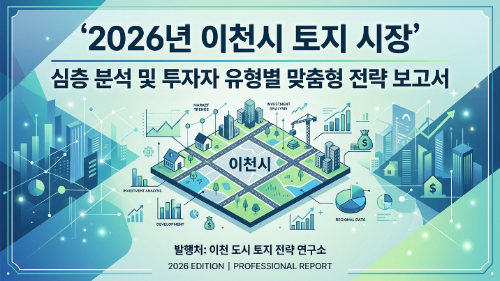  2026년 이천시 토지 시장 심층 분석 및 투자 보유자별 맞춤 전략 보고서