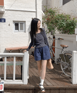  무지린넨 밴딩 반바지(3col) - 시원한 여름 필수템