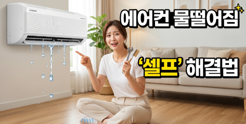 에어컨 물떨어짐 원인 5가지와 셀프 해결법