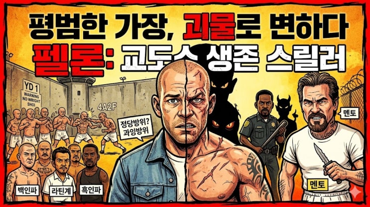  펠론(Felon, 2008) 영화 줄거리, 결말, 후기: 평범한 가장이 괴물이 되어가는 교도소 생존 스릴러 