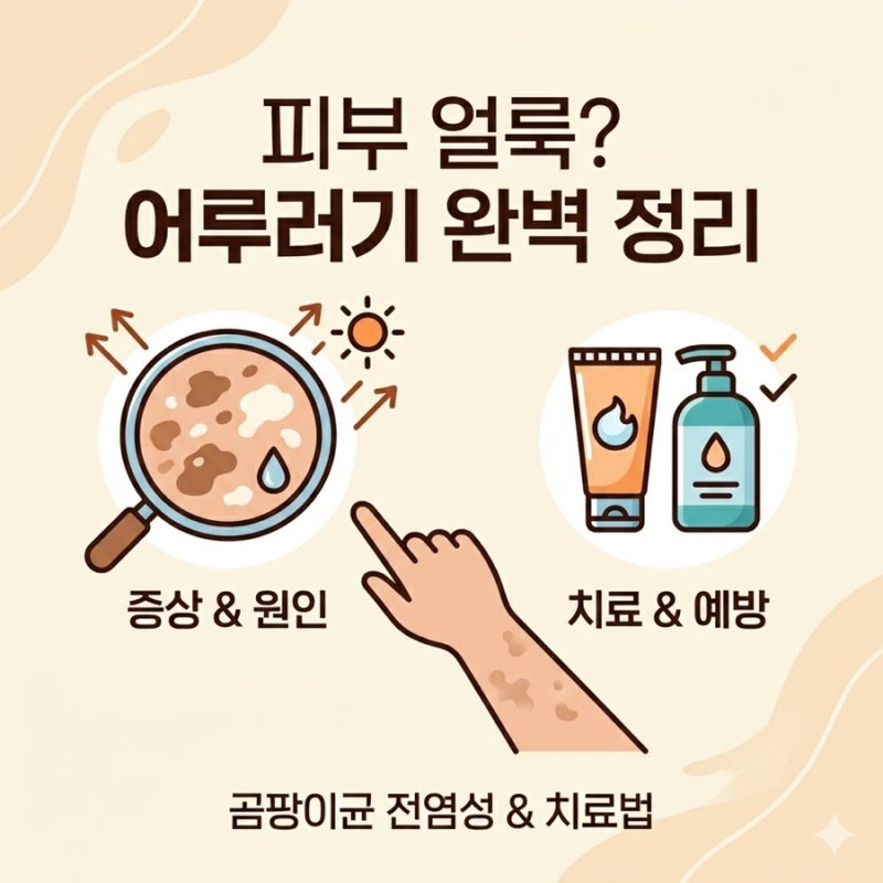 피부 얼룩덜룩 여름철 피부곰팡이 : 어루러기 원인 증상 사진 치료법, 백반증과 차이점 총정....