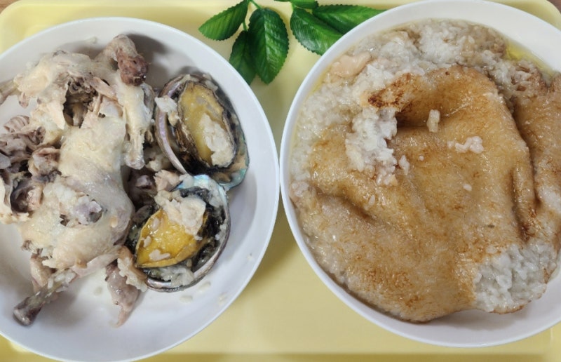보양식으로 최고! 초간단 전기밥솥 전복 누룽지 백숙 만들기