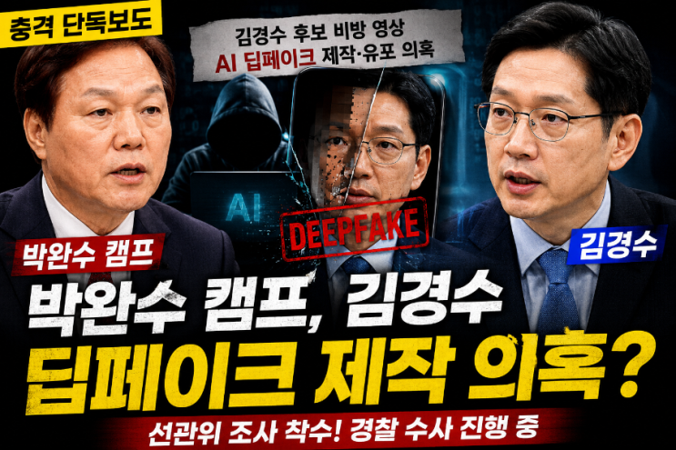 박완수 캠프의 <b>김경수</b> 딥페이크 의혹, 무엇이 문제인가?... 