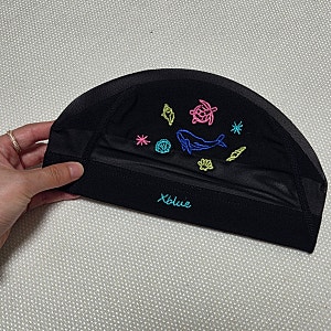 [수영복] xblue 엑스블루  언더더씨 자수 메쉬 수모 후기 (메쉬수모 장단점, 착용방법)