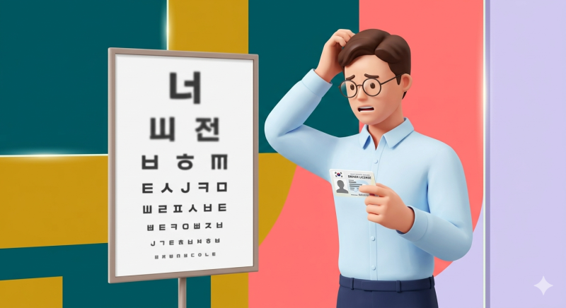 운전면허 갱신 시력 미달로 불합격했다면? 내 돈과 시간 아끼는 초간단 재검사 방법