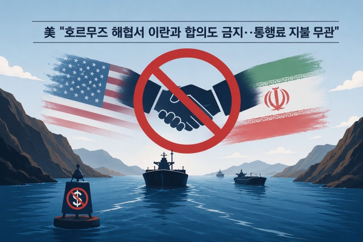 미국, <b>호르무즈</b> 해협서 이란과 ‘<b>합의</b>’도 <b>금지</b>…통행료보다 더... 