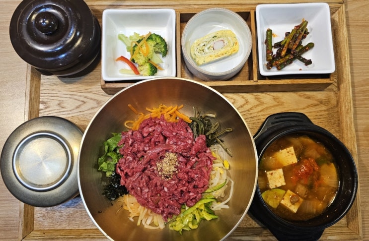 지웰시티맛집 순남옥｜한우 육회 비빔밥 광양불고기 깔끔하고 정갈한 맛