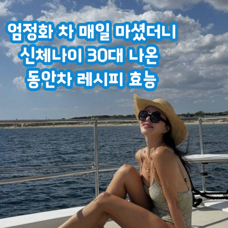 엄정화 차 매일 마셨더니 신체나이 30대 나온 동안차 레시피 효능