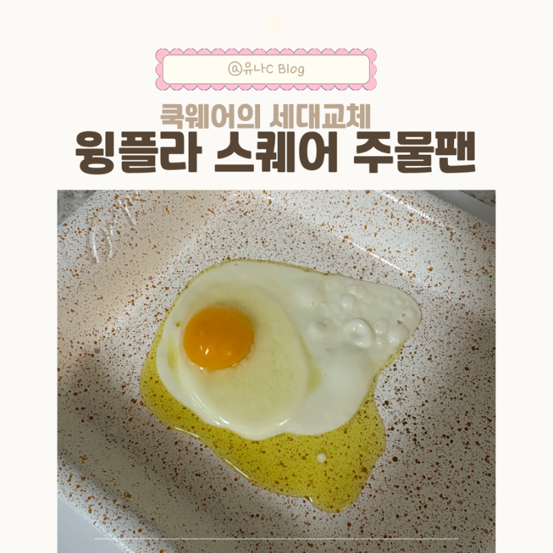 무엇보다 예쁜 윙플라 스퀘어 주물팬 인스타 공구후기!