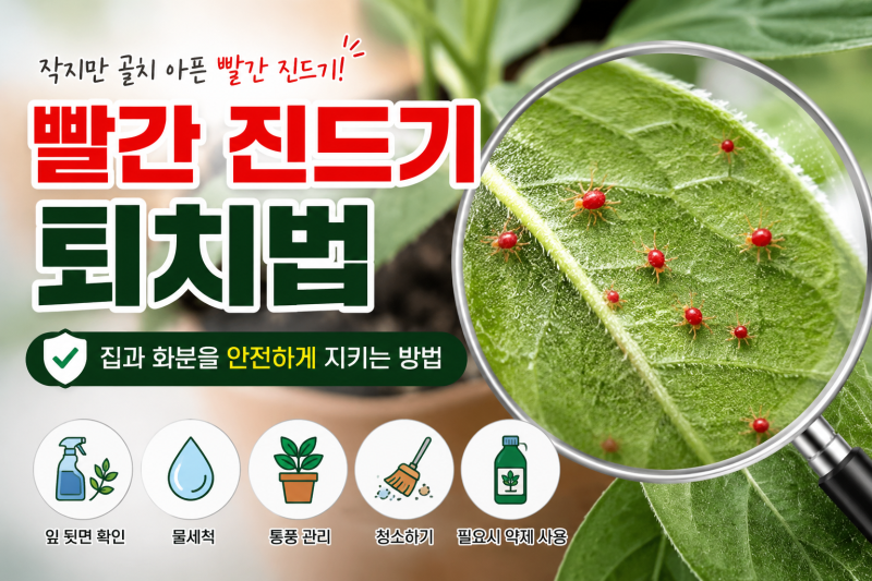 빨간 진드기 퇴치법집 베란다와 화분에서 없애는 현실적인 방법
