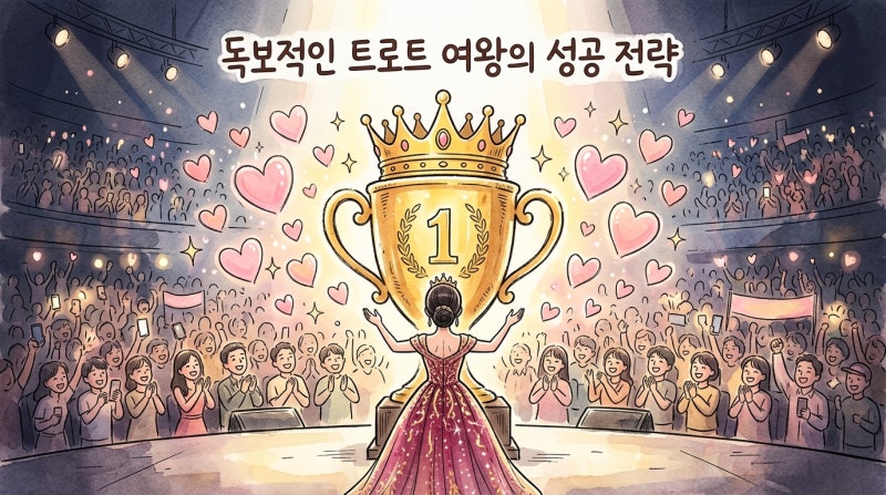 송가인 스타랭킹 1위 독주