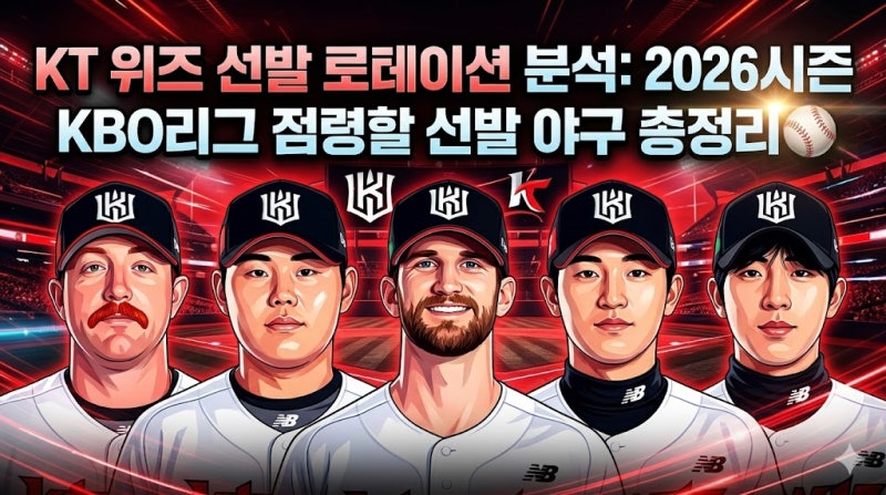 KT 위즈 선발 로테이션 분석: 2026시즌 KBO리그 점령할 선발 야구 총정리 ⚾