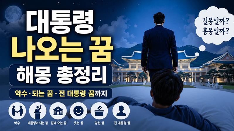 대통령 나오는 꿈 해몽 총정리｜악수하는 꿈·대통령 되는 꿈·전 대통령 꿈