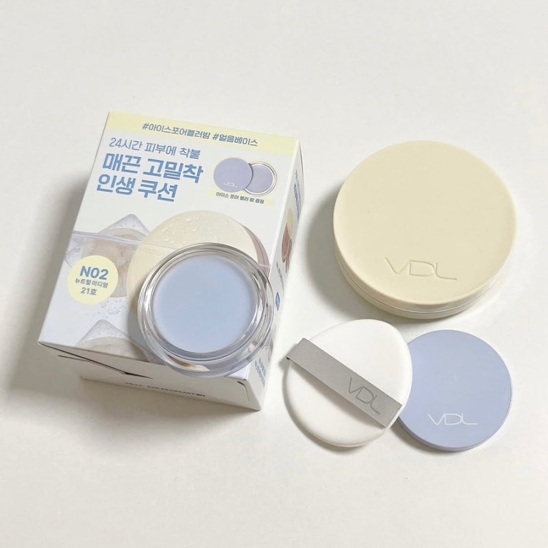 VDL 커버 스테인 퍼펙팅 쿠션 NEW 기획세트 N02 | 프라이머, 한정 케이스 증정