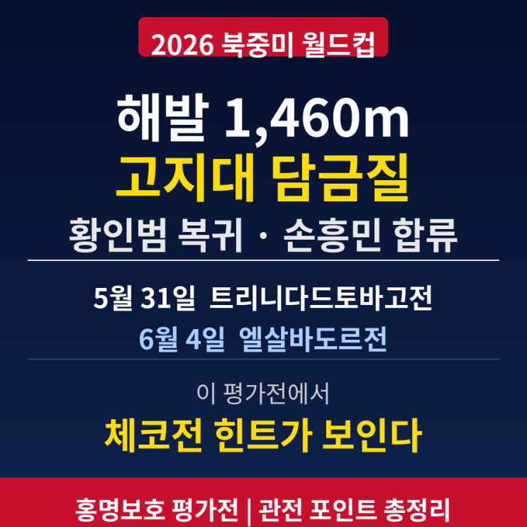 황인범 복귀·손흥민 합류, 홍명보호 <b>솔트레이크시티</b> 고지대... 