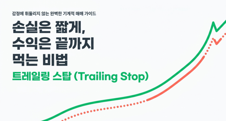  손실은 짧게 수익은 끝까지 먹는 비법, 트레일링 스탑(Trailing Stop) 뜻과 실전 설정 방법