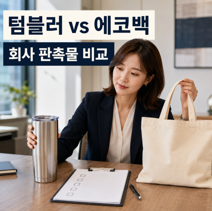  텀블러 vs 에코백, 회사 판촉물로 뭐가 더 오래 쓰일까?