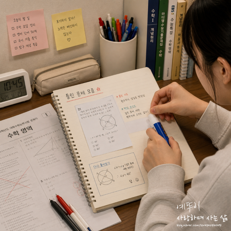  수능 성적 향상 비결 오답 노트 약점 공략집으로 단순 저장이 아닌 꺼내 쓸 수 있는 인출 능력 키우기