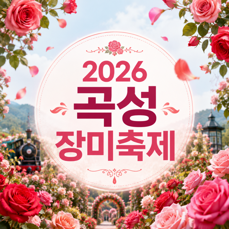 2026 곡성 장미축제 기간 및 일정, 기차마을 주차장 정보와 입장료 총정리