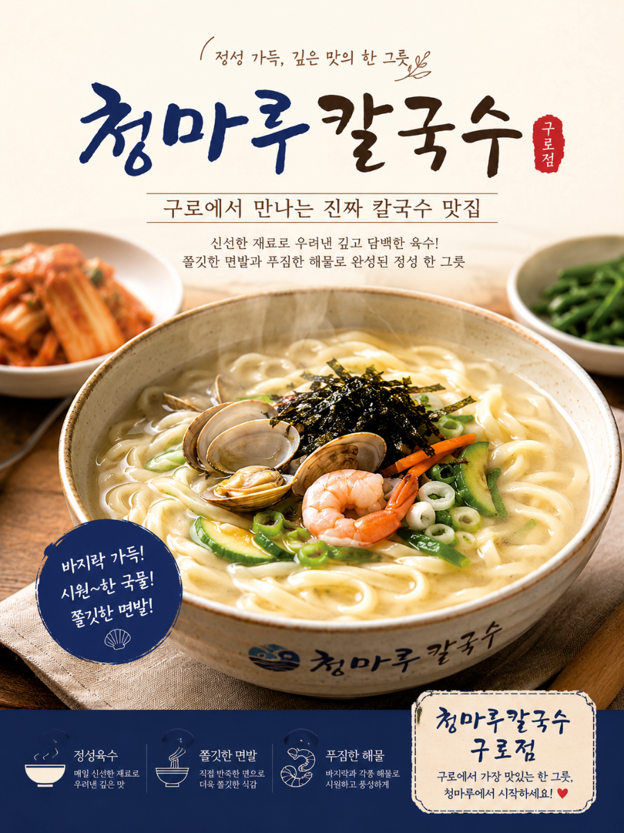 청마루칼국수 구로점 사진 1