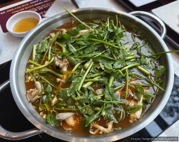  일산동구맛집 장원갑칼국수 미나리샤브칼국수 해물파전