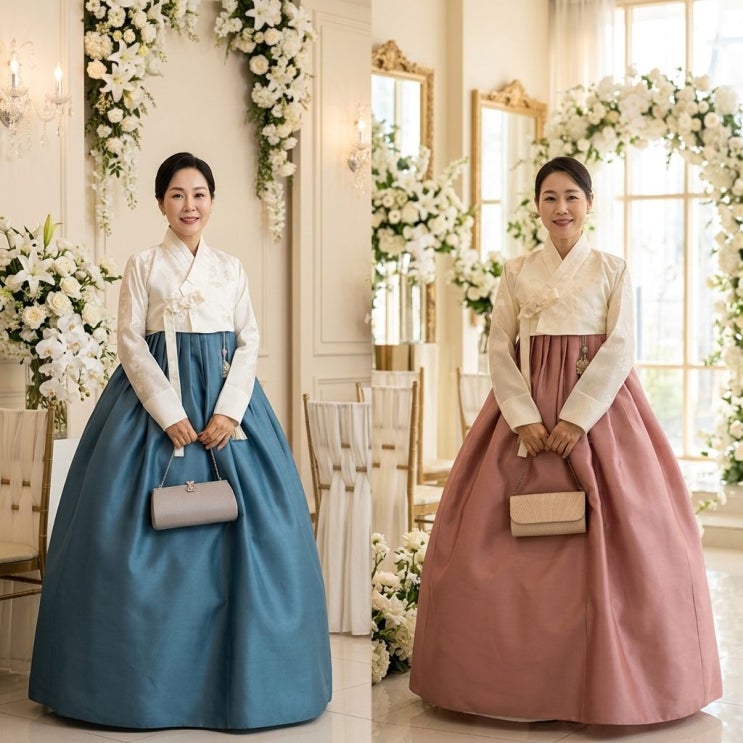  혼주 한복 - 신랑 엄마 한복과 신부 엄마 한복은 어떤 색으로 입어야 할까요?