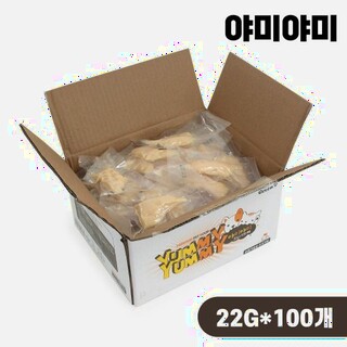  야미야미 닭가슴살 통살간식 오리지날 - 단백질 듬뿍 반려견 간식 100개