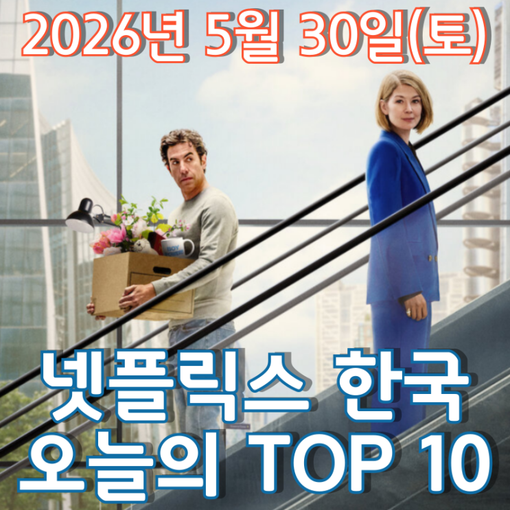  [5월 30일] 넷플릭스 한국 TOP 10 - 사샤 바론 코헨과 로자먼드 파이크 주연 '레이디스 퍼스트: 거꾸로 가는 남자'