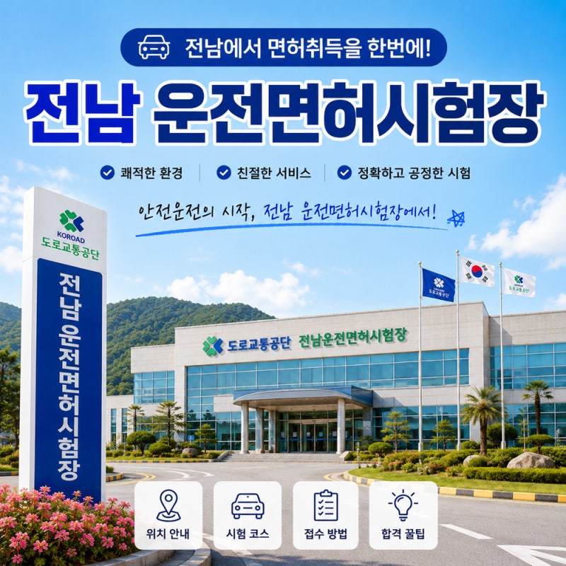 나주 전남 운전면허시험장 방문 전 필수 체크리스트 (갱신/재발급/준비물)