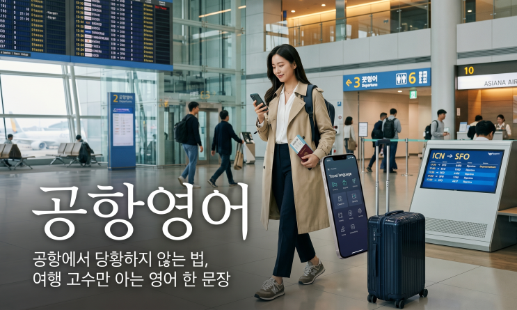  공항영어 공항에서 당황하지 않는 법, 여행 고수만 아는 영어 한 문장