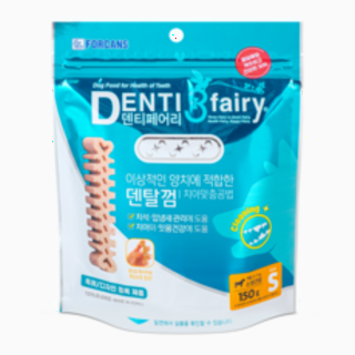 포켄스덴티페어리 강아지 덴탈껌 S 150g - 타피오카 원료 부드러운 치석 관리
