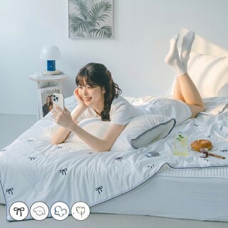  [네이버단독] 바자르 이불 냉감 시즈닝 소프트 양면 여름 차렵이불 SS - 쿨링 여름침구 권장