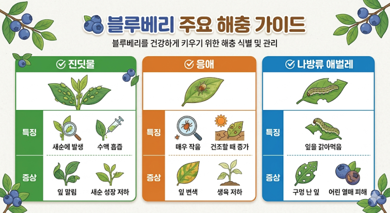 [블루베리 키우기] 블루베리 방제란 무엇일까? (병해충 관리 기초)