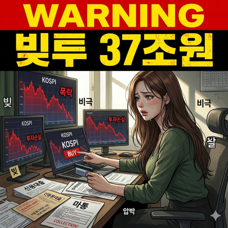  잃지 않는 투자를 해야 하는 이유. 삶은 게임이 아니다. 올바른 투자로 가자. 37조원 빚투는 암울한 미래를 부른다.