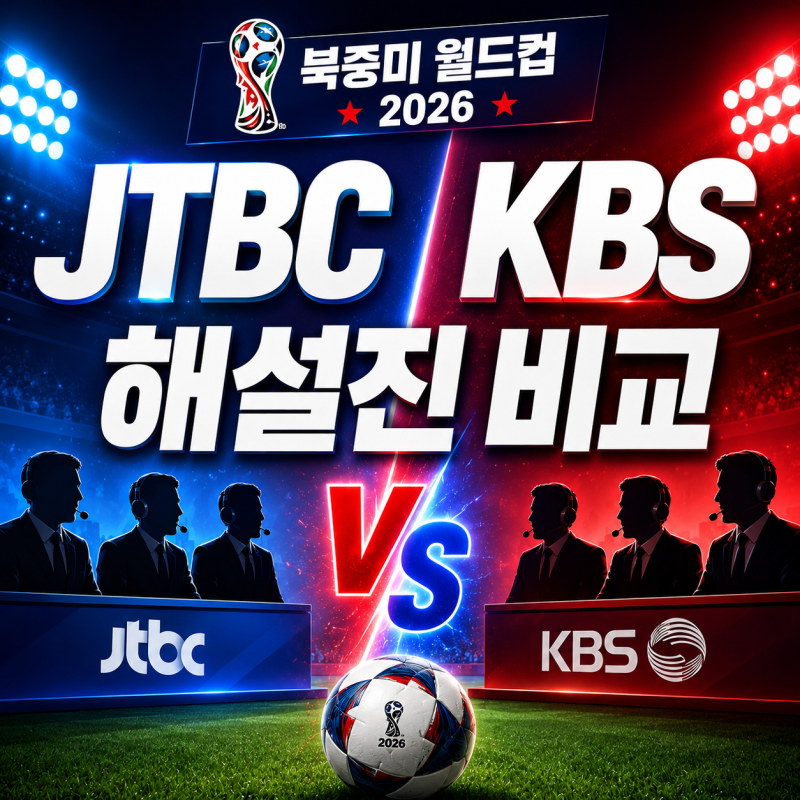 2026 월드컵 중계진 JTBC KBS 해설진 비교