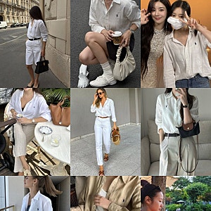 폴로 여자 셔츠 여름 데일리룩 코디 활용법 정리