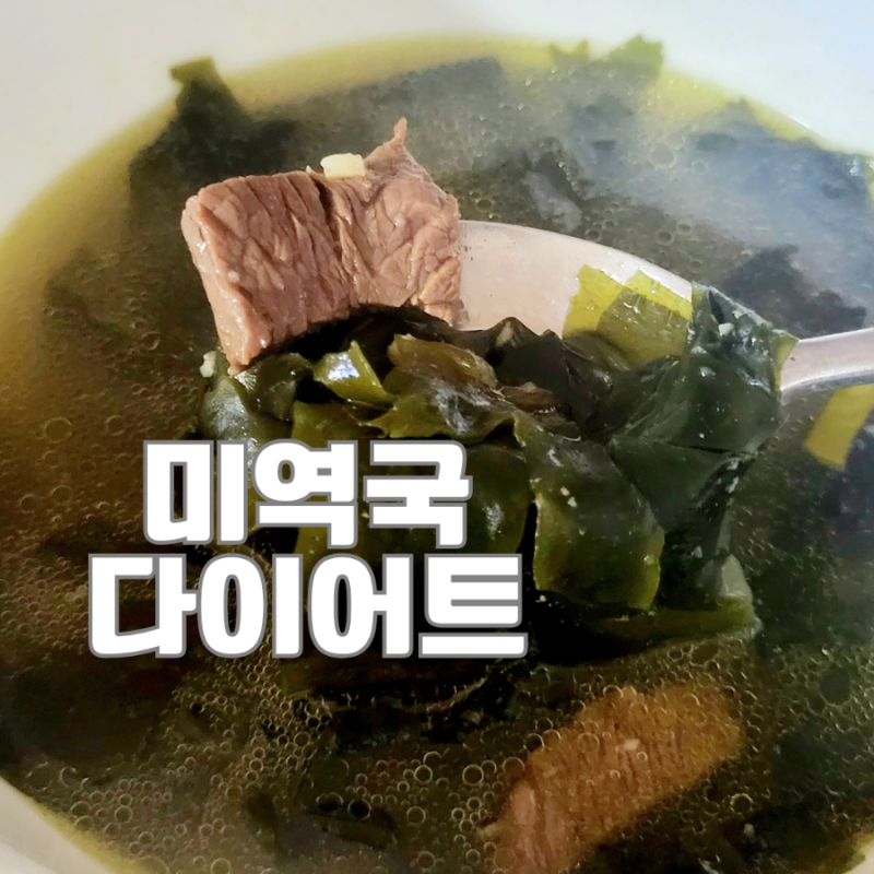 미역국 다이어트 방법 효과 식단 소고기미역국 끓이는법