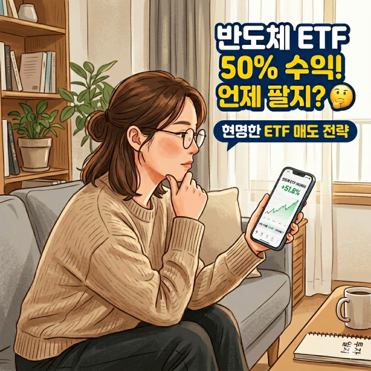  반도체 ETF 50% 수익 났는데, 언제 팔까? (현명한 매도 전략)