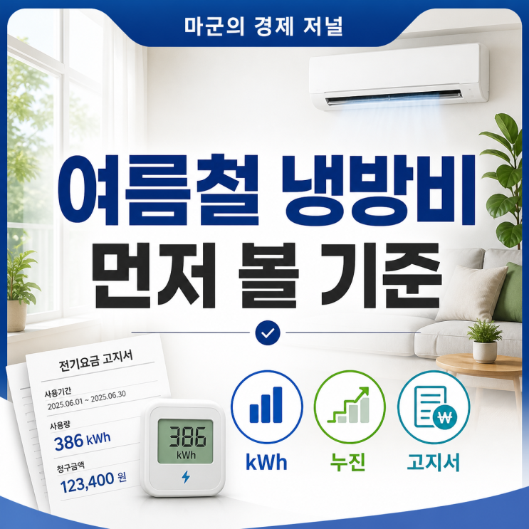  에어컨 전기요금 누진구간, 여름철 확인할 부분