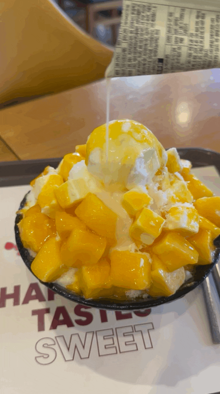 숙대 빙수 맛집 설빙 망고 치즈 빙수 후기. 가격과 칼로리 후기